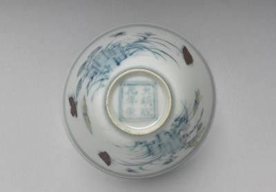 图片[3]-Cup with flowers and butterflies in doucai painted enamels, Ming dynasty, Chenghua reign, 1465-1487-China Archive